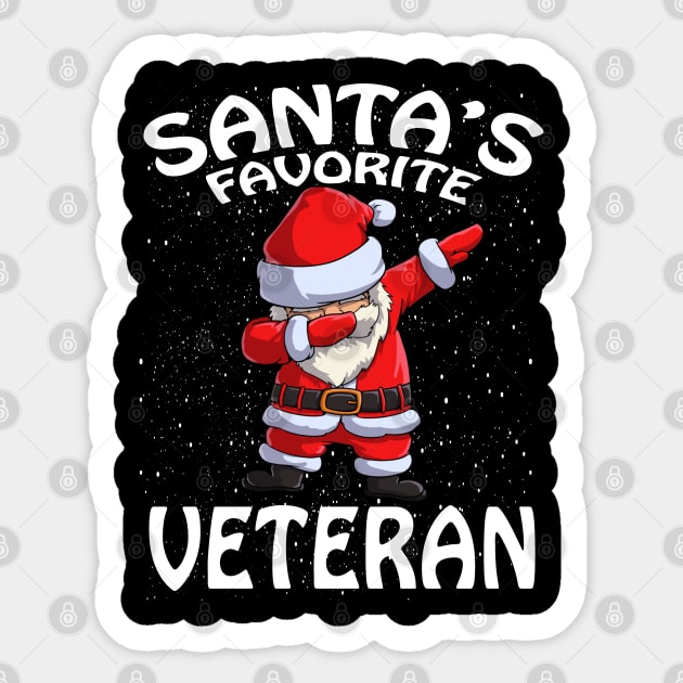 Santas Favorite Veteran Christmas Sticker by intelus